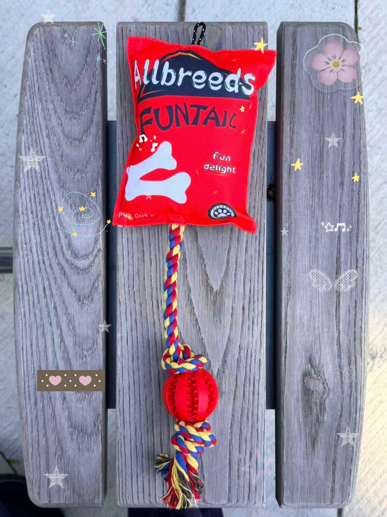 Chip-Shaped Interactive Squeaky Rope