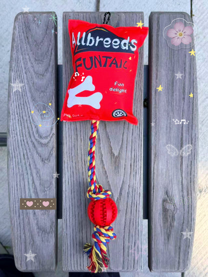 Chip-Shaped Interactive Squeaky Rope