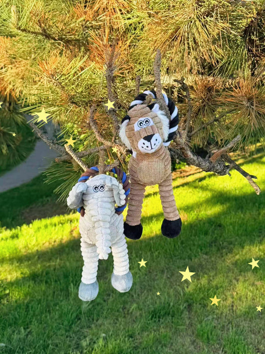 JungleLoop Rope & Squeak Plush