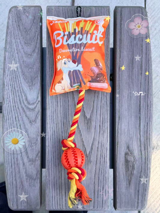 Chip-Shaped Interactive Squeaky Rope