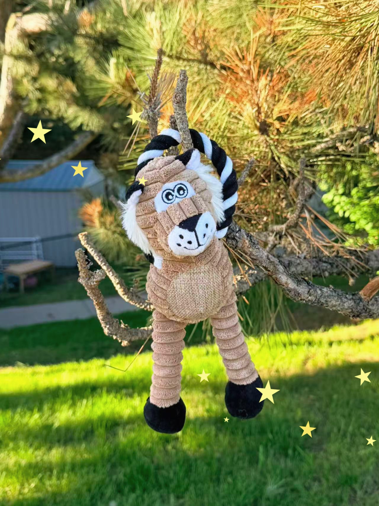 JungleLoop Rope & Squeak Plush