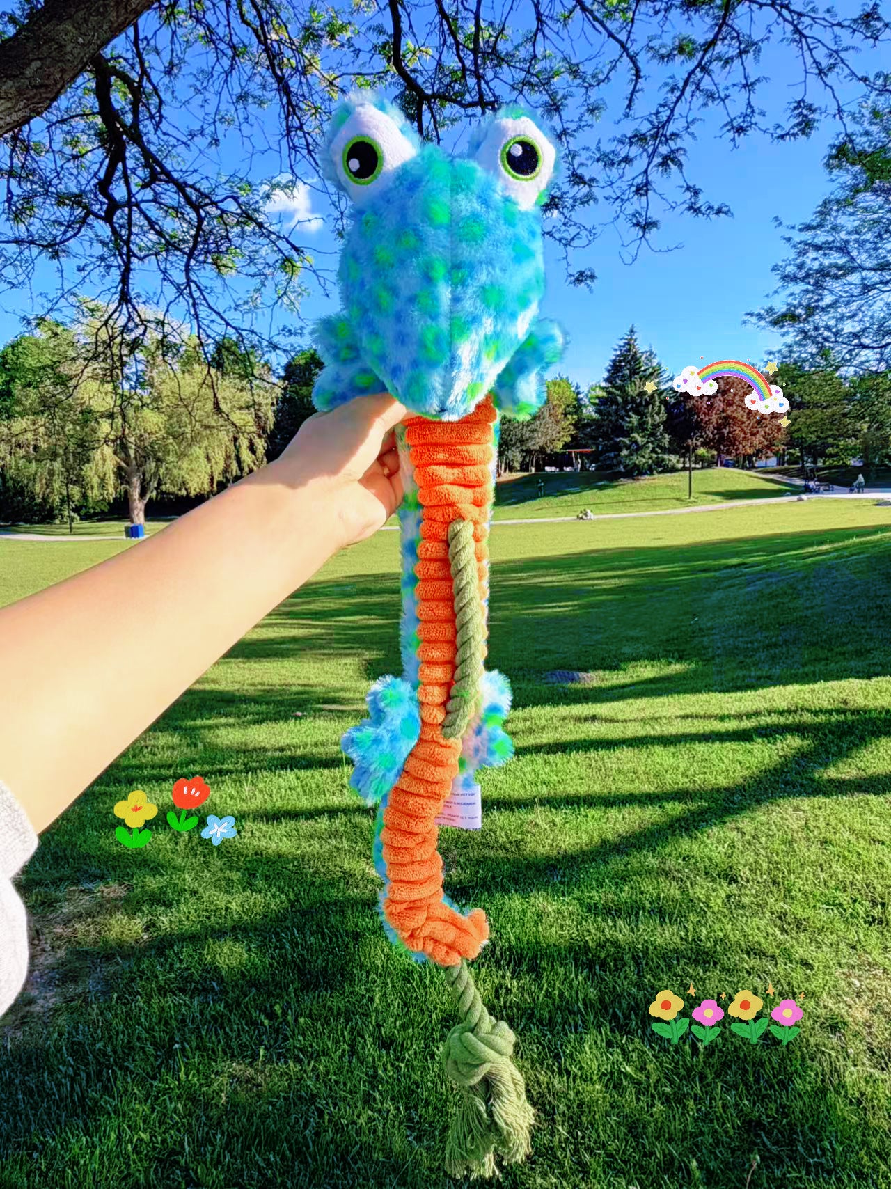 LongTail Squeaky Rope Reptile