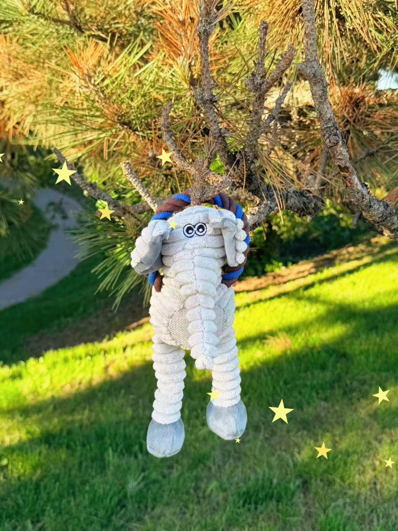 JungleLoop Rope & Squeak Plush